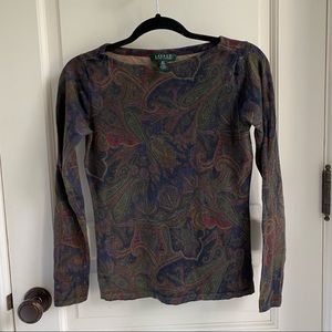 Vintage Ralph Lauren paisley top
